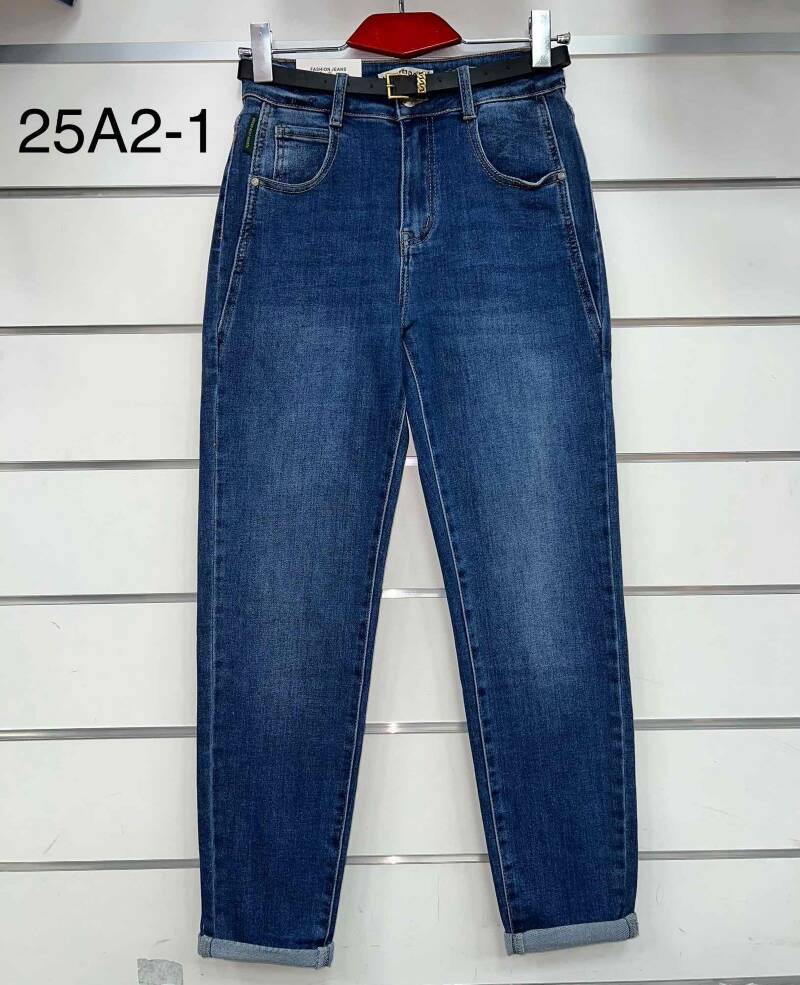 Spodnie damskie jeansy Roz XS-XL, 1 Kolor Paczka 12 szt